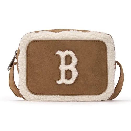 MLB Boston Red Sox Сумка через плечо из искусственной овечьей шерсти унисекс коричневый