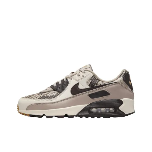 Nike Air Max 90 Low Топ Беговые кроссовки Унисекс Бежево-черный