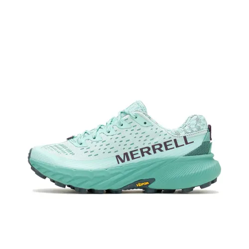 MERRELL Agility Peak 5 противоскользящие устойчивые к истиранию низкие кеды для бега по пересеченной местности Женские Светло-синие