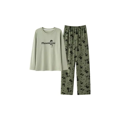 Sharefun Пижамный комплект женский зеленый