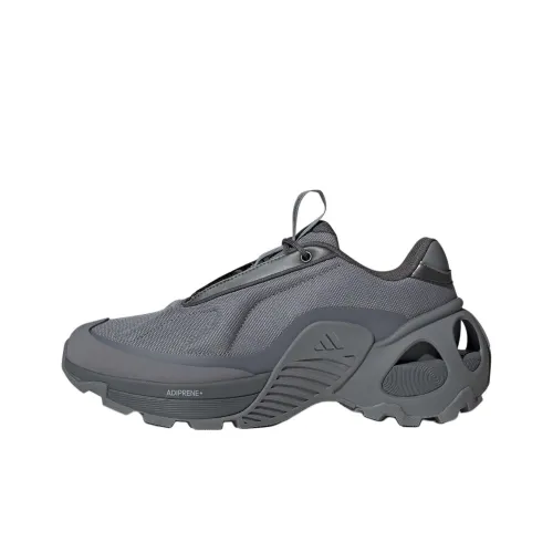 Adidas Edge Runner Slip-resistant Abrasion-resistant Low Top Casual Running Shoes Unisex Dark Gray Adidas Edge Runner Противоскользящий Устойчивый к истиранию Низкий Топ Повседневные Беговые Кроссовки Унисекс Темно-Серый