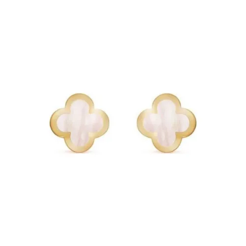 Van Cleef & Arpels Alhambra Four Leaf Lucky Series Серьги-гвоздики Женские