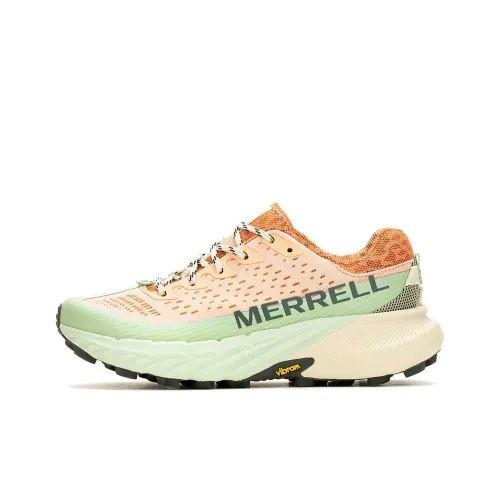 MERRELL Agility Peak 5 противоскользящие устойчивые к истиранию низкие кеды для бега по пересеченной местности Женские Розовый Зеленый
