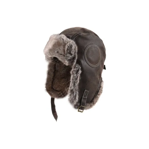 AAJF ПУ (полиуретан) + хлопок + полиэстер смесь шапка-ушанка унисекс