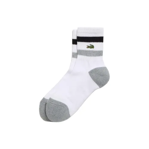 LACOSTE Collaboration 1 Pack White Men's MID Shin Носки
