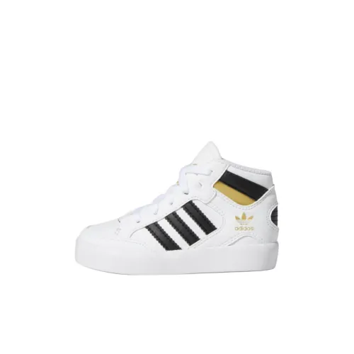 Adidas Originals Hardcourt Slip-resistant Abrasion-resistant High Top Обувь для малышей Белый Infant и Toddler