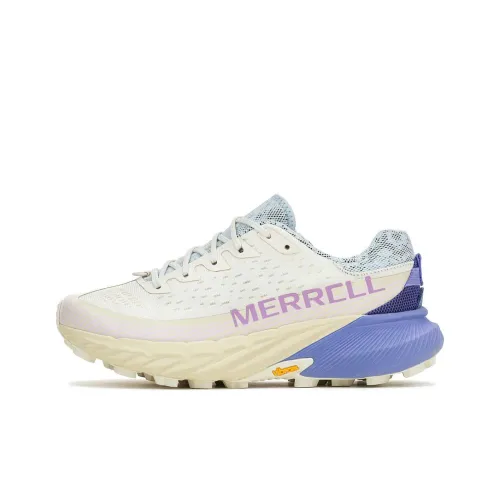 MERRELL Agility Peak 5 противоскользящие устойчивые к истиранию низкие кеды для бега по пересеченной местности Женские Белые Синие