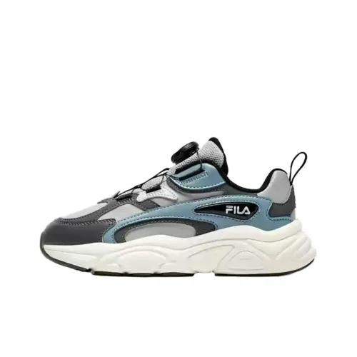 FILA KIDS BOA Slip-resistant Abrasion-resistant Low Top Детская беговая обувь Серый
