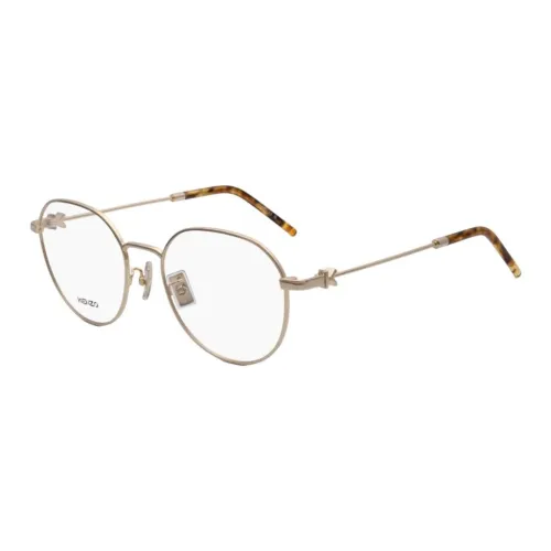 KENZO Сплав Овал Оправы для очков Унисекс Золото