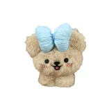 Синий бант, подвеска в виде тедди