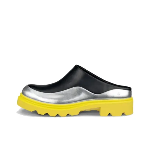 Natacha Ramsay Levi x Ecco Резиновая подошва устойчивая к истиранию модный элегантный дизайн домашние тапочки для женщин черный серебряный