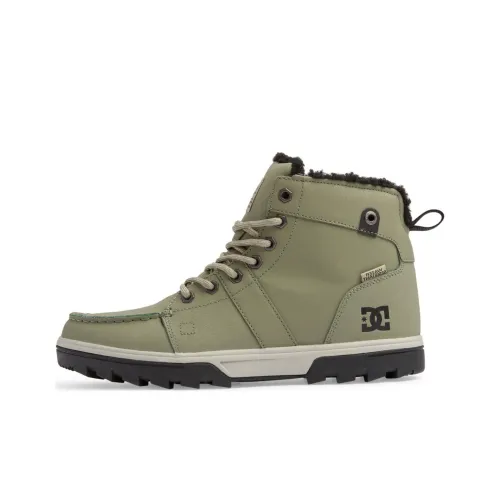 DC Shoes WOODLAND противоскользящие MID топ скейтборд кроссовки Мужские Армейский зеленый