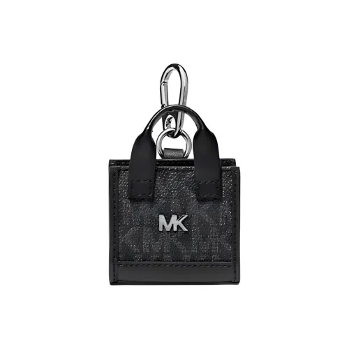 MICHAEL KORS ПВХ-покрытый холст и кожа Чехол для наушников Микро Мужской Черный