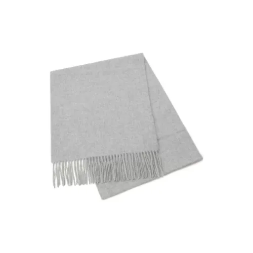 JOHNSTONS OF ELGIN Кашемир Вязаные Шарфы Унисекс Серый