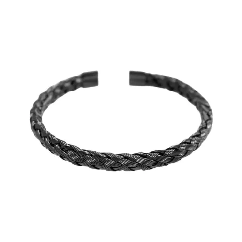 KING OF BLING Титановые стальные браслеты унисекс серебряный