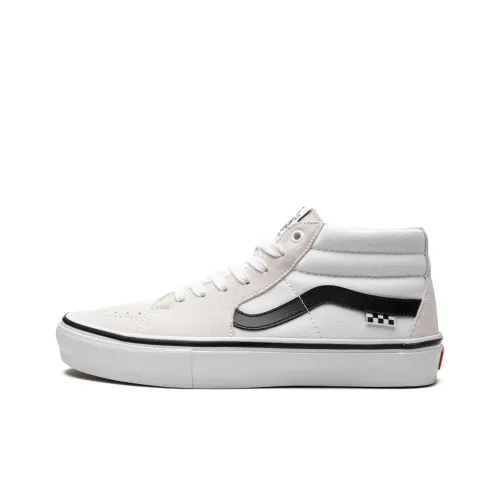 Vans Skate Grosso MID Топ Кроссовки для скейтбординга Унисекс Белый Серый