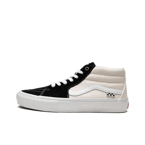 Vans Skate Grosso MID Топ Кроссовки для скейтбординга Унисекс Белый Черный