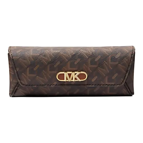 MICHAEL KORS Покрытый холст Футляр для очков And Чехол для очков Женские Коричневый