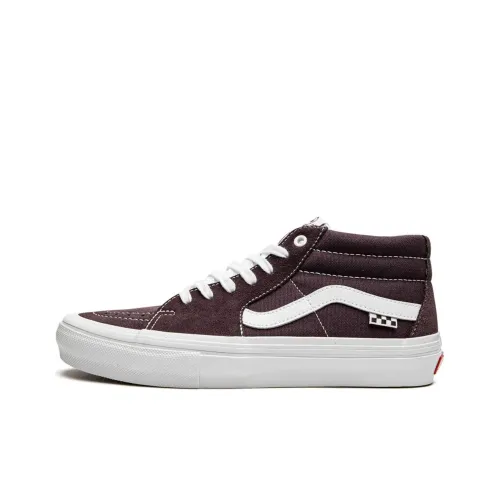 Vans Skate Grosso MID Топ Кроссовки для скейтбординга Мужские Бордовые