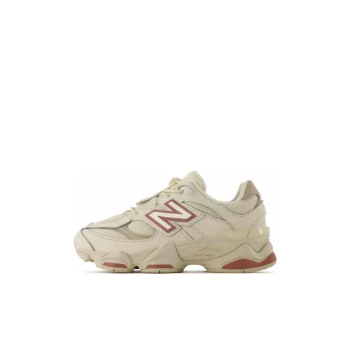 New Balance NB 9060 Амортизация Низкий Топ Детская Беговая Обувь Бежевого Цвета для Детей Возрастом 3-7 Лет