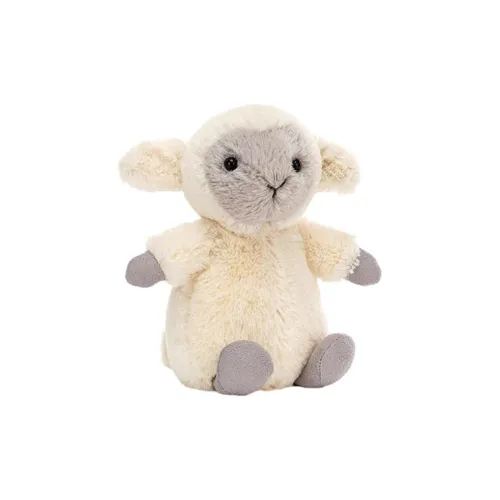 JELLYCAT Farm Animal Collection Nike Lamb Кукла Плюшевая Кукла 13 см Высота в Сидячем Позе