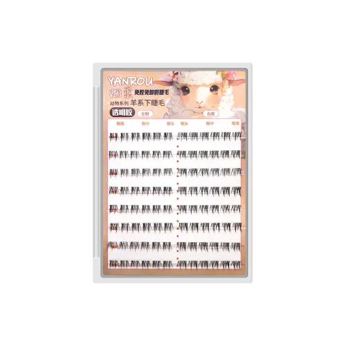 YANROU Комикс Супер Натуральный Животные Серия SHEEP Lower Eyelashes Один Кластер