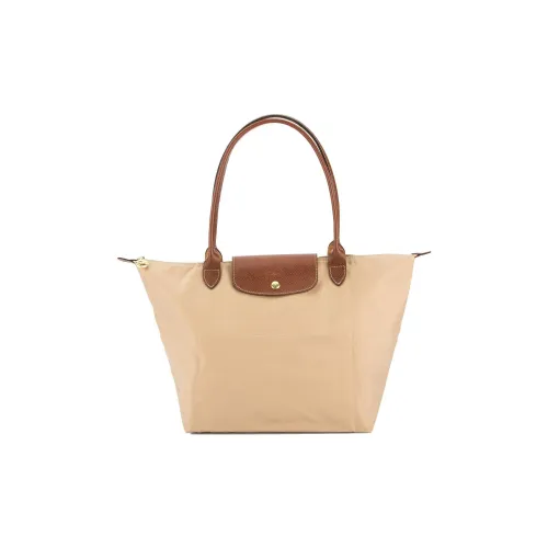 LONGCHAMP Le Pliage Полиамидная ткань Тоут Сумка Сумка для покупок Сумка на плечо Сумка Большая Женская Молочно-чайная