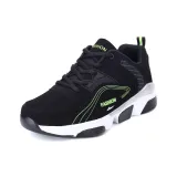 8816 Черный Зеленый, Кожаный Верх, Без Подкладки