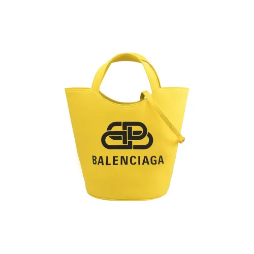 Balenciaga Хлопок Canvas Сумка Tote Сумка Сумка для покупок Сумка Extra Small Женская Желтая