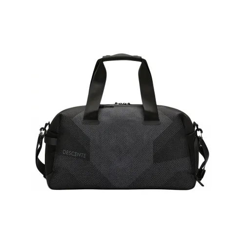 DESCENTE Жаккард Водонепроницаемый Функциональный Ткань Сумка через плечо Сумка Спортивная Сумка Большая Мужская Черная