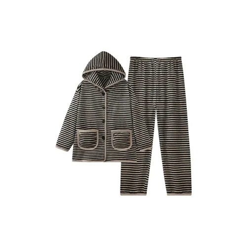 O'MESIK Пижамный комплект женский коричневый