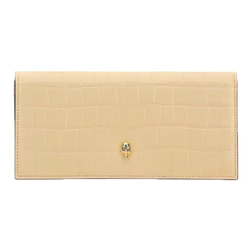 Alexander McQueen Кошелек из телячьей кожи унисекс белый