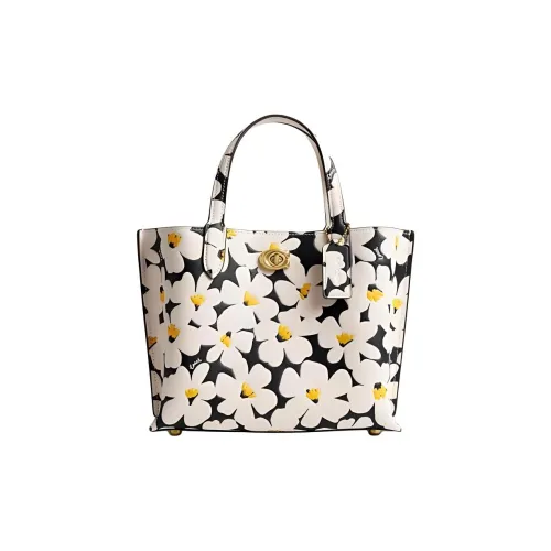 COACH Field Кожа Сумка через плечо Сумка Женская Белая