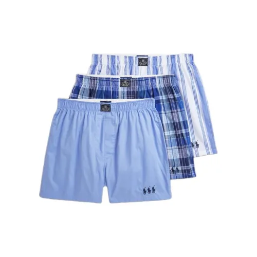 Polo Ralph Lauren FW24 Boxers Мужские 3 упаковки Aqua Blue