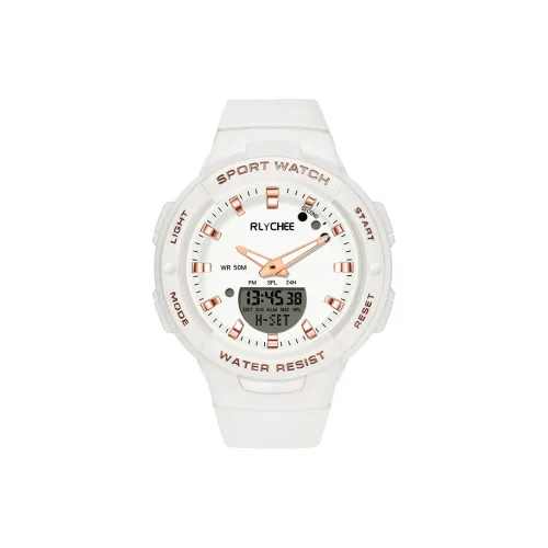 Rlychee Dual Display Многофункциональный Ночной свет Водонепроницаемый Женский Браслет-часы