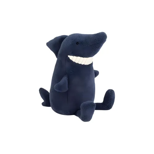 JELLYCAT Smile Big Teeth Collection Животные Shark Teeth Темно-синий Куклы Плюшевая кукла 36 см Высота