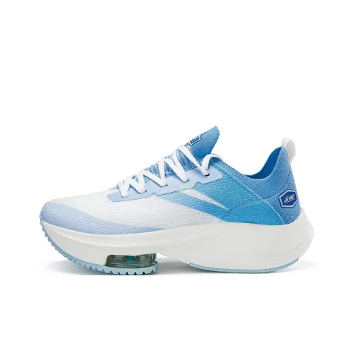 Kinglake Амортизация Противоскользящее покрытие Низкий топ Воздушная подушка Повседневные беговые кроссовки Унисекс Белый Синий