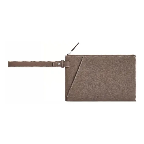 HERMES Cabavertige Коровья кожа Togo Клатч Мужской 18 ÉToupe Слоновой серый