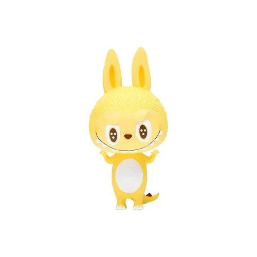 POP MART Коллаборация Edition POP MART Коллаборация Edition IP ZIMOMO Флок REMIN Желтый Модные Фигурки