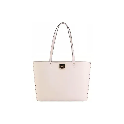 MICHAEL KORS Manhattan Кожа Тоут Сумка Сумка для покупок Сумка на плечо Большая Женская Кремово-белая