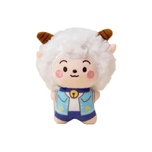 CHAOPIN Счастливый Овца And GREY Волк Морская звезда Сочиняющие звуки Куклы Плюшевый Брелок 10 см Рекомендуемая высота