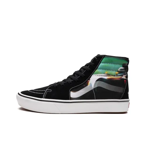 Vans SK8 HI MID Топ Скейтборд Кроссовки Женские Черный Зеленый