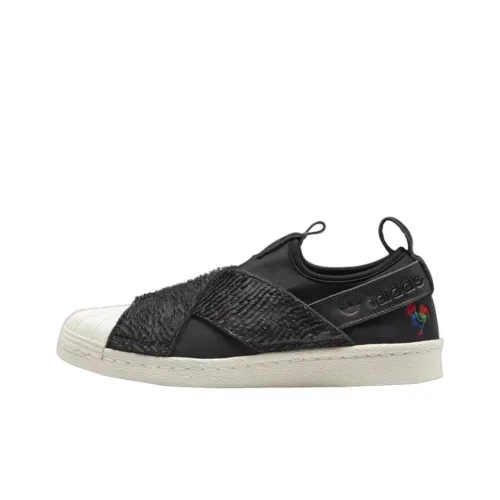 Adidas Originals Superstar SlipOn Low Топ Скейтборд Кроссовки Женские Черные
