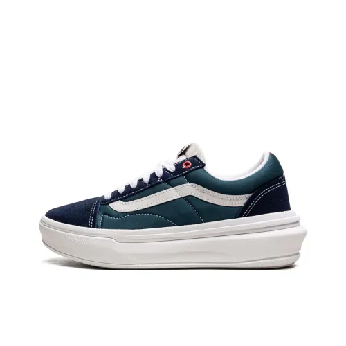 Vans Old Skool Collection Низкие Кроссовки для Скейтбординга Унисекс Синие Зеленые