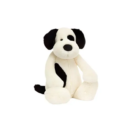 JELLYCAT Shy Collection Черный Белый Щенок Кукла Плюшевая Кукла Высота 18 см 36 см 51 см 67 см