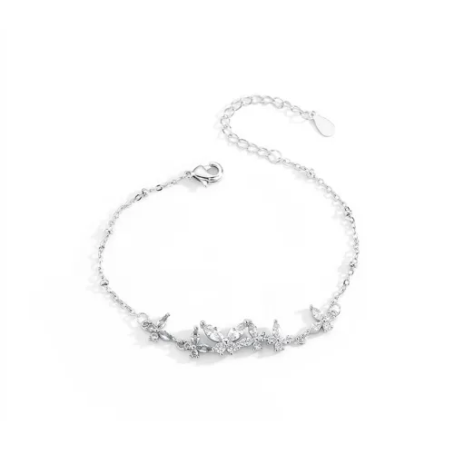 MUYAN Сплав Вспышка Ромб Бабочка Браслет Женские