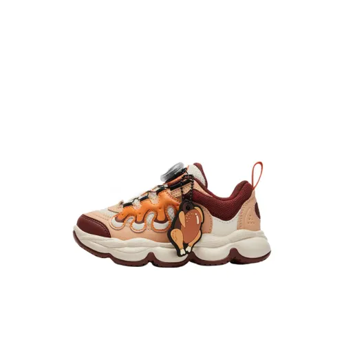 FILA KIDS BOA Slip-resistant Abrasion-resistant Low Top Детские баскетбольные кроссовки Коричневый Для детей 3-7 лет