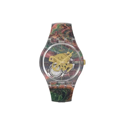 SWATCH Original Collection Кварцевый механизм Мужские часы Часы 41 мм Многоцветный циферблат часов