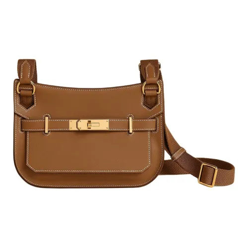 HERMES Jypsiere Swift Телячья кожа Сумка через плечо Мини Женская Золотая