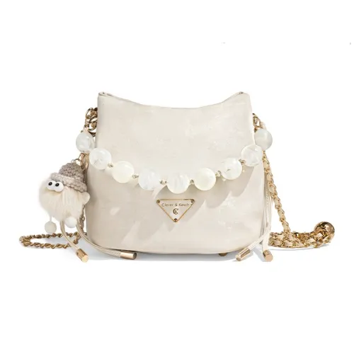 CLEVER KETCH ПУ (полиуретан) Ведрообразная сумка Сумка Сумка через плечо Стандартная Женская Экрю Розовый Синий